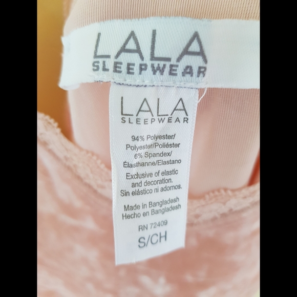LALA Sleepwear Pink Crushed Velvet Nightgown - Picture 8 of 13